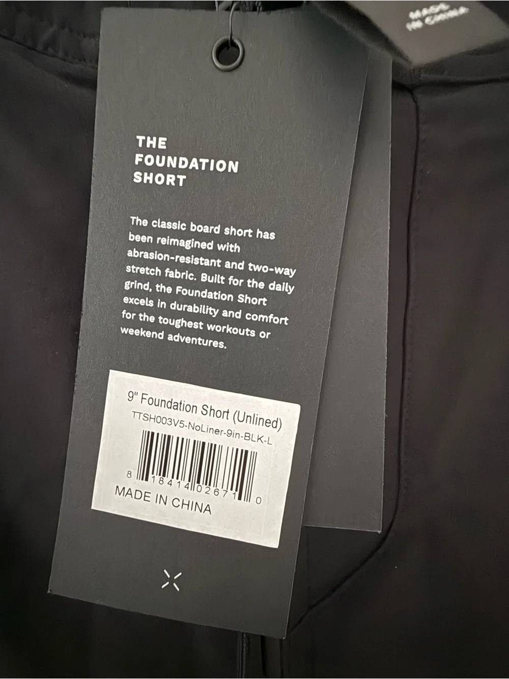 TEN THOUSAND 9” Foundation Shorts Unlined Black NWT Large L